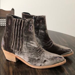 Free People Barbary velvet boot